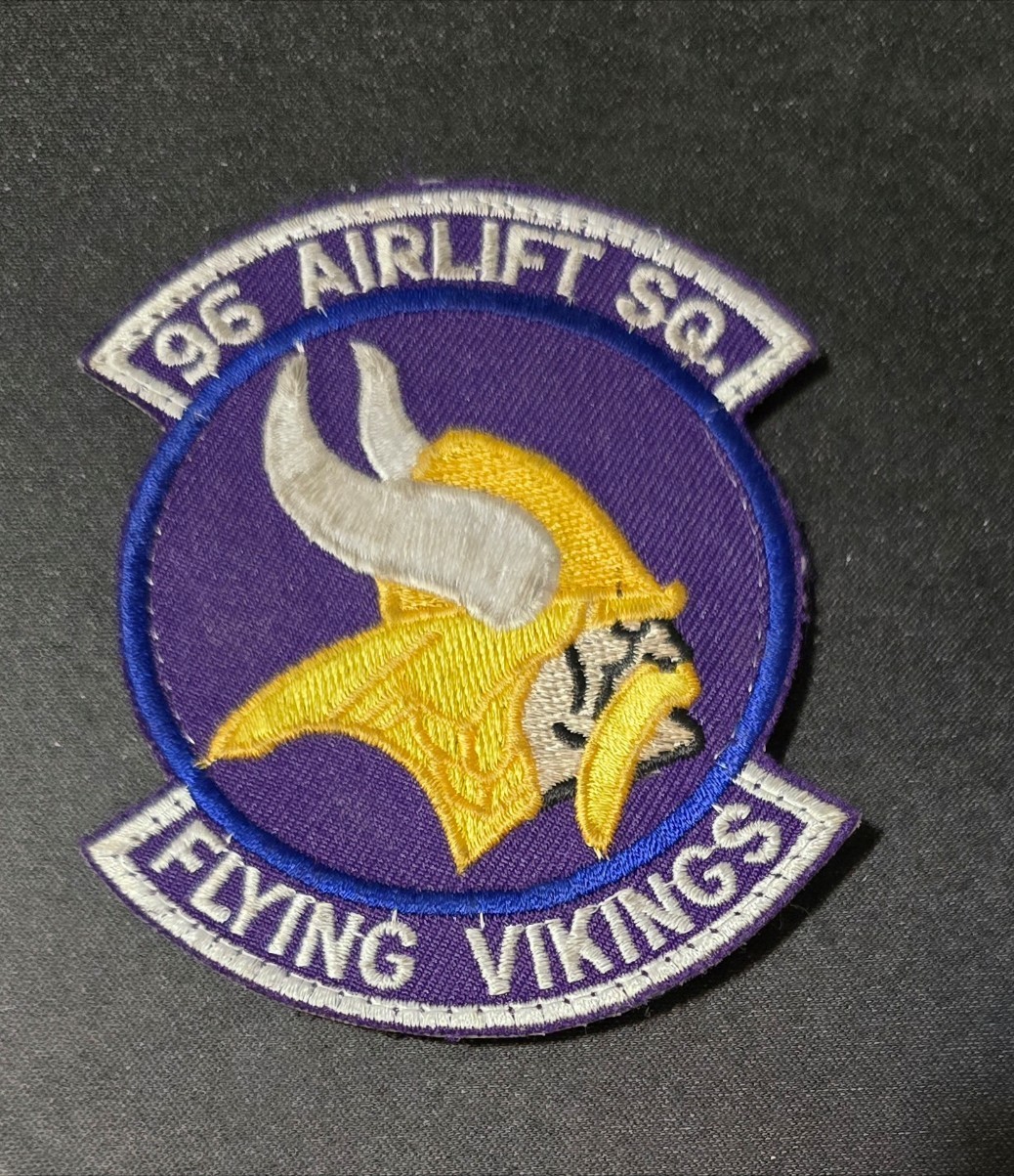 USAF 96th Airlift Squadron Patch - Hook & Loop