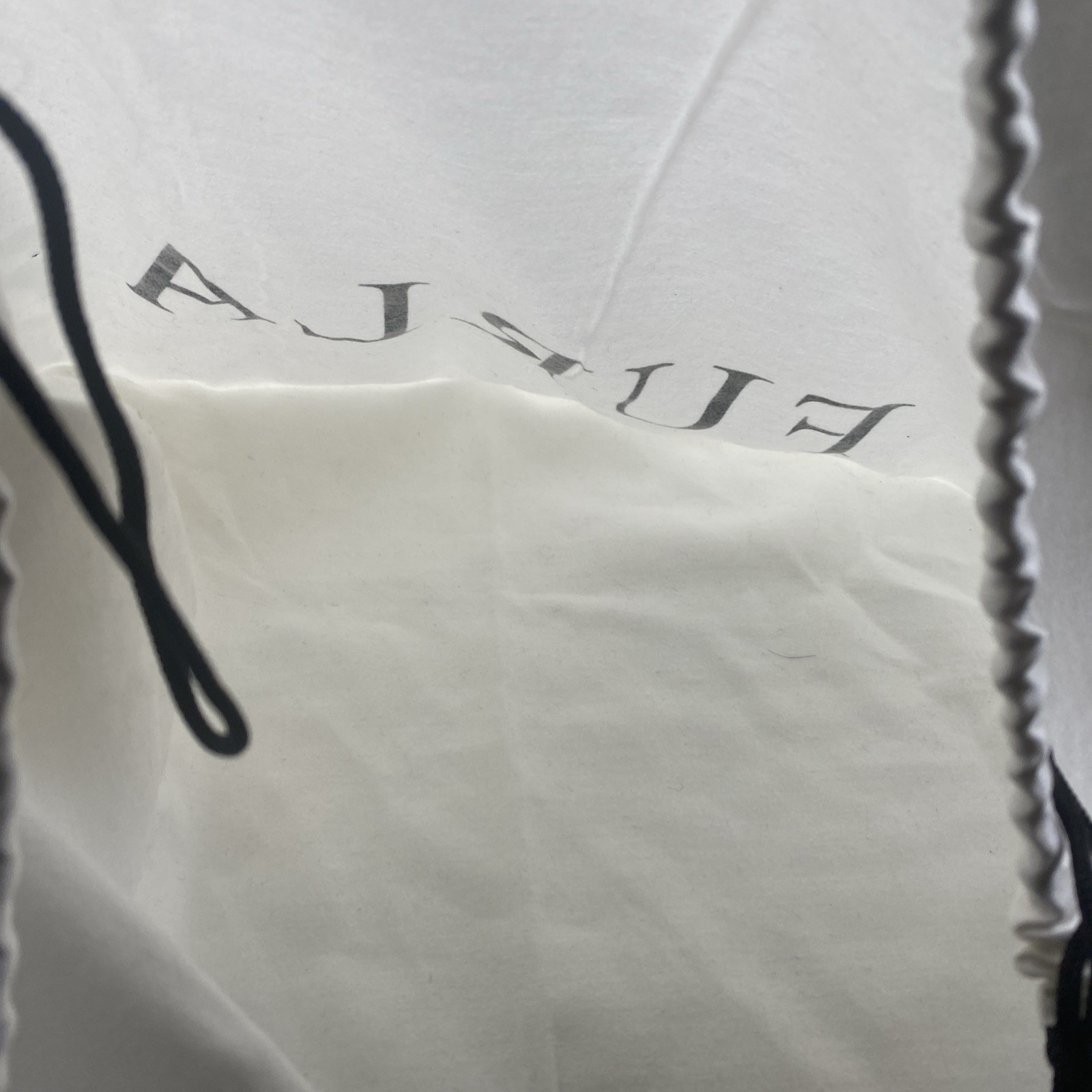 Furla White Dust Bag Duster Handbag Shoe Storage Pouch Drawstring