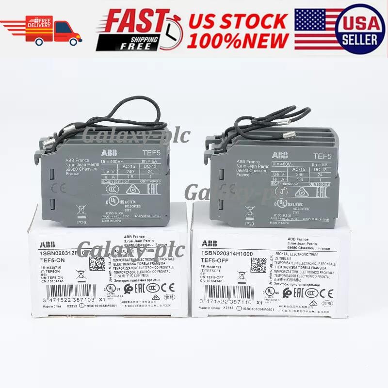 Brand NEW ABB Power-on Delay Head TEF5-ON Contactor Timer Module Free Shipping