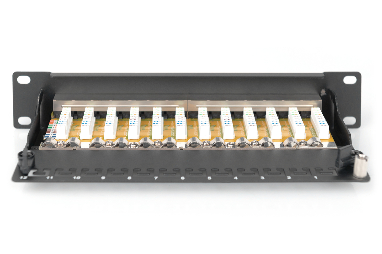 Digitus CAT 6, Class E Patch Panel, shielded, black