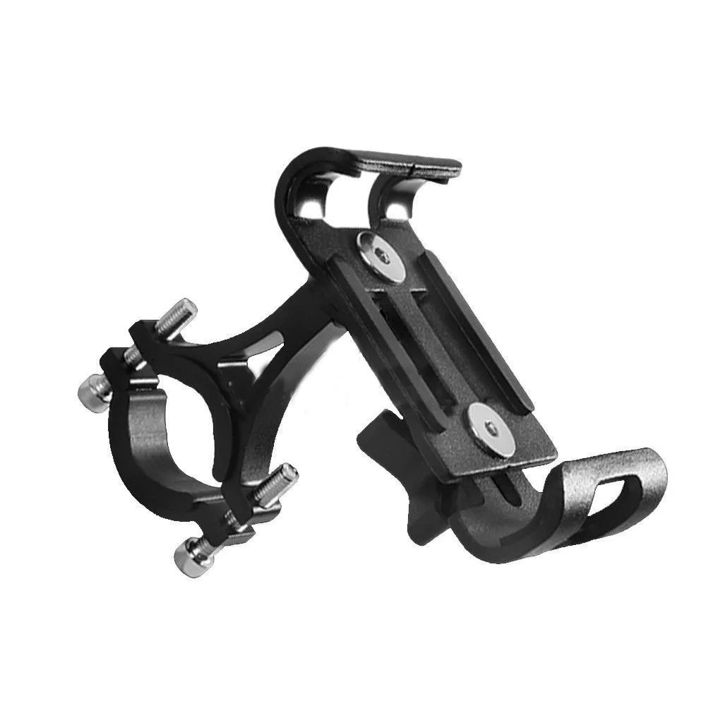 360° Rotate Metal Motorcycle Bike Phone Holder Anti-Slip Bracket GPS Navigation