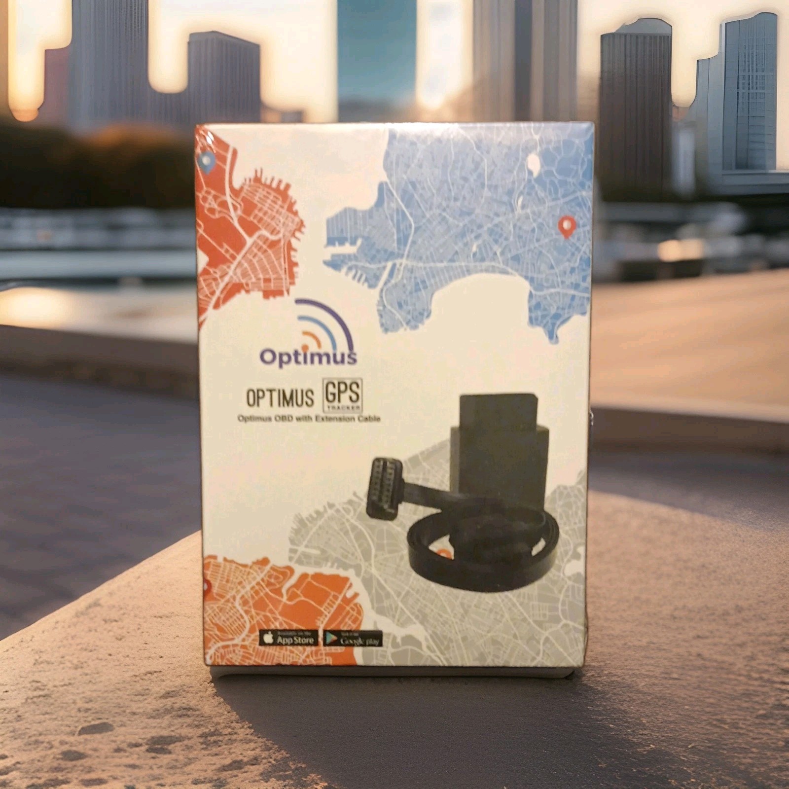 Optimus GPS Tracker Optimus OBD w/ Extension Cable, Model OBD w/ Extension Cable
