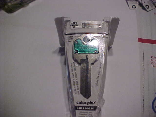 Qty 10 HILLMAN 66G  GREEN House/Office Padlock Key Blank  Cassette F Ships free