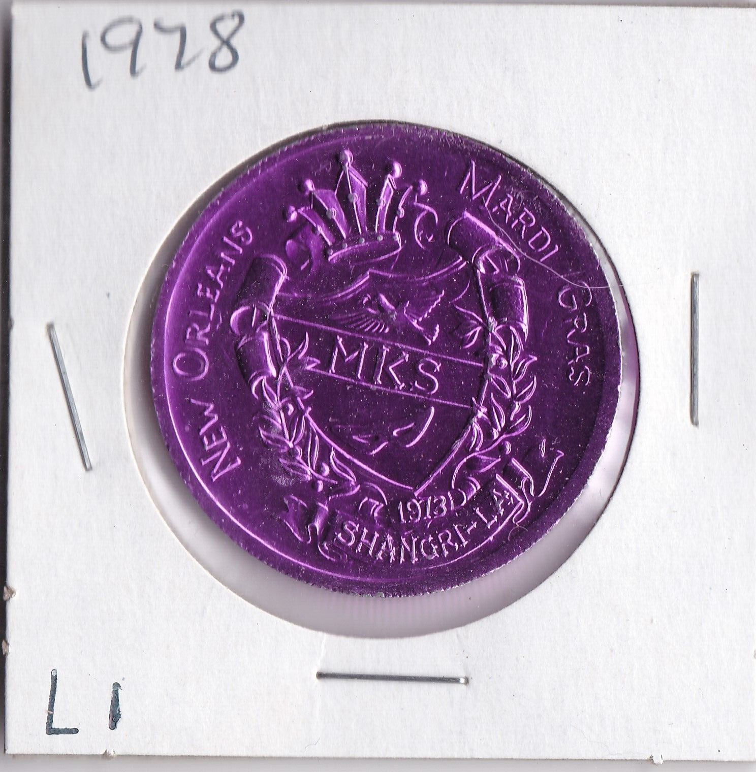 1978 MKS NEW ORLEANS MARDI GRAS SHANGRI, LA/RETURN TO SHANGRI, LA  DOUBLOON (L1)