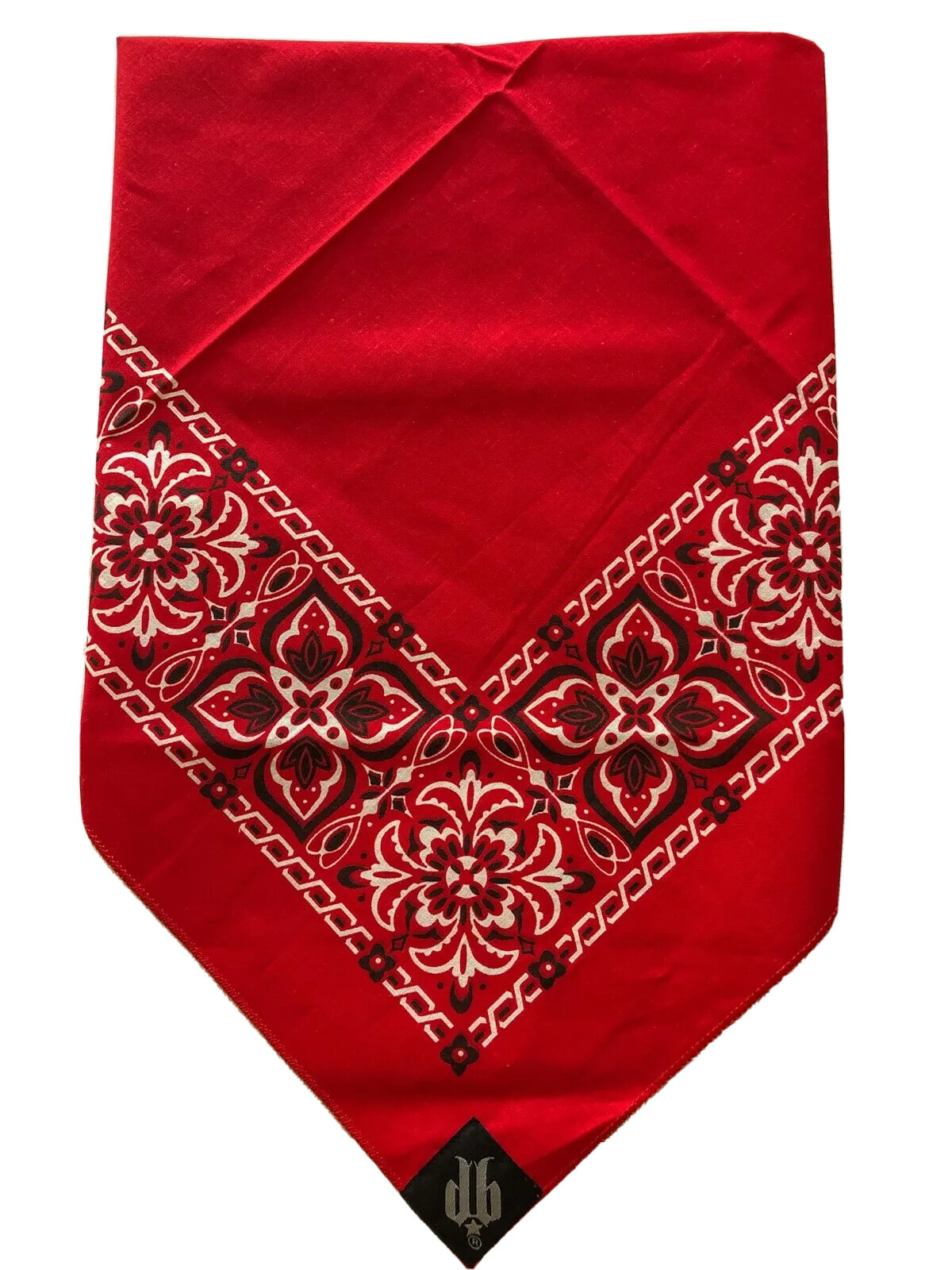 Bandana Quick Adjust Red Open Paisley hook and loop Dust Bandit®