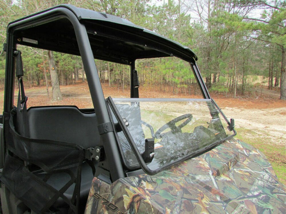 2015+ Polaris Ranger Mid Size 570 Front Windshield Folding Flip Down Versa-Fold