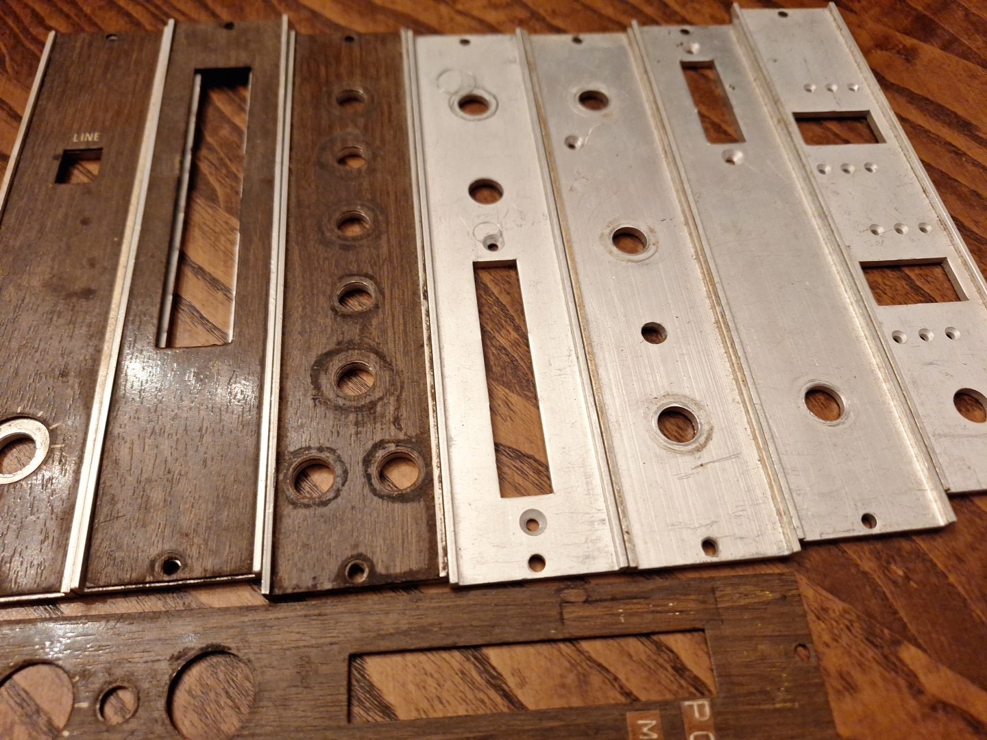 Vintage McCurdy Mixer Modules Parts Knobs Bezels Panels Lot