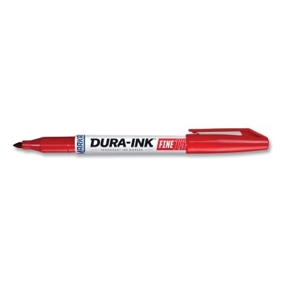 Dura-Ink 15 Marker, Red, 1/16 in, Felt Pack of 12 LA-CO Industries Inc  96022