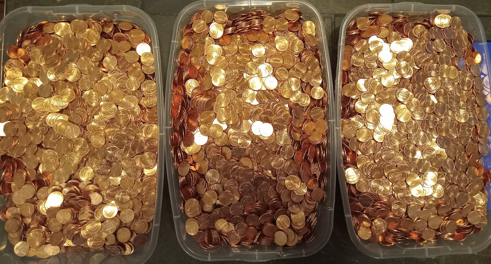 2000 - 2023 Lincoln cent 3 lb grab bag BU Uncirculated Red