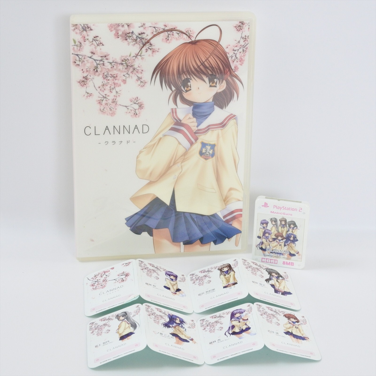 HORI PS2 Playstation 2 Memory Card CLANNAD with Case 8MB 6023
