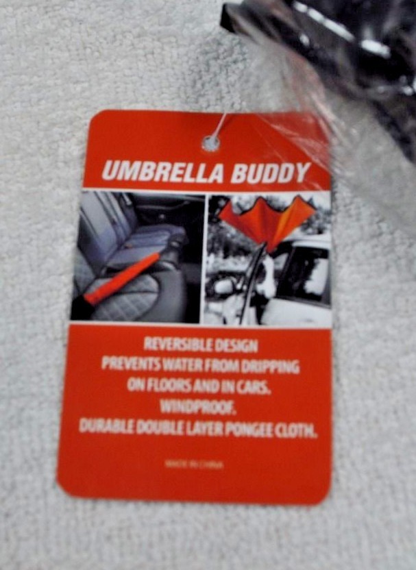 New Double Layer Compact Reverse Umbrella - C-Shaped - Orange