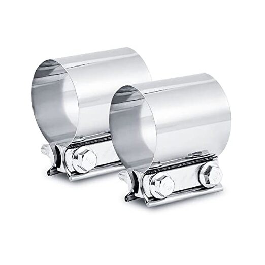 1.5 Inch Exhaust Clamp1.5 Butt Joint Band Clamp Exhaust Pipe Clamps 1.5in-2pcs