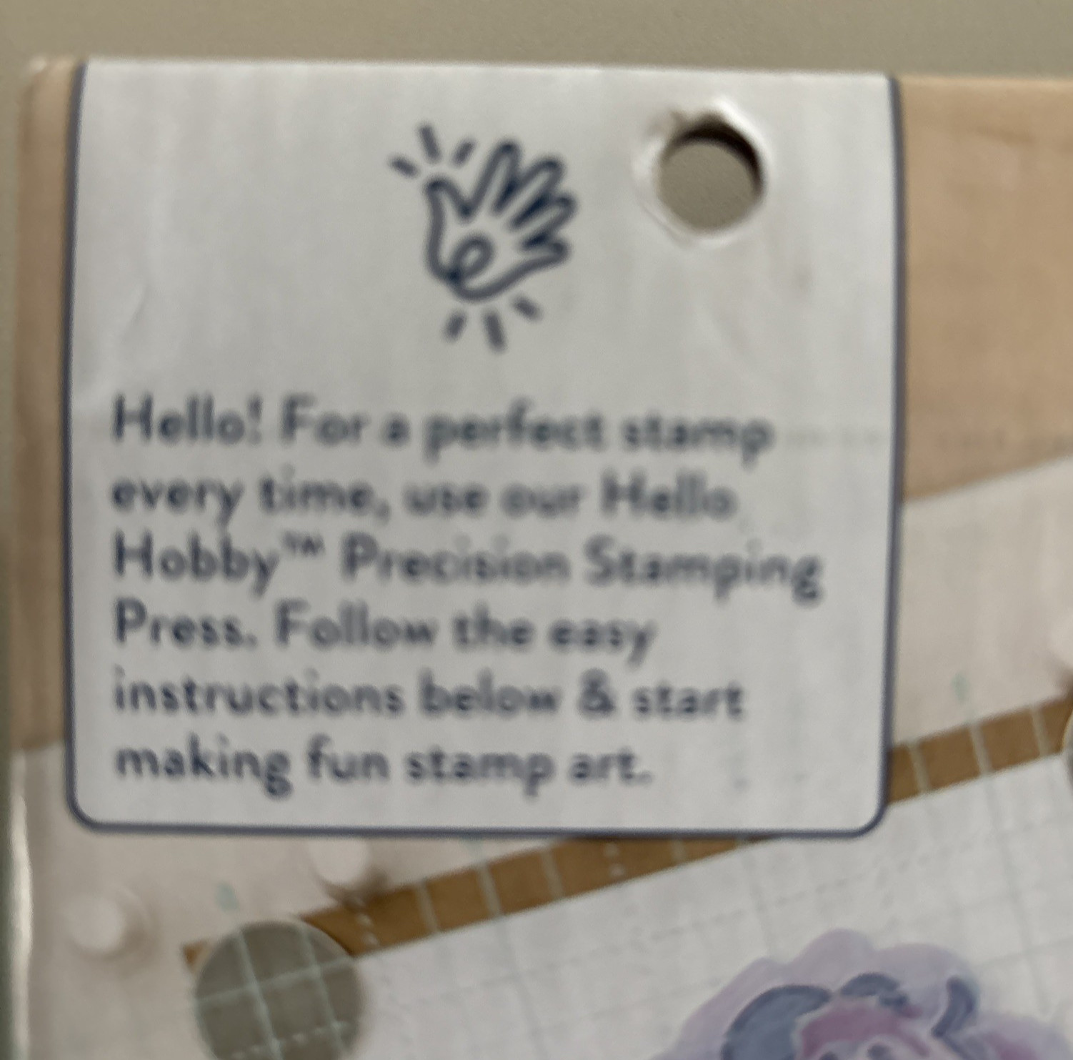 Hello Hobby Precision Stamping Press 5pc Set Craft Tool Card Making DIY