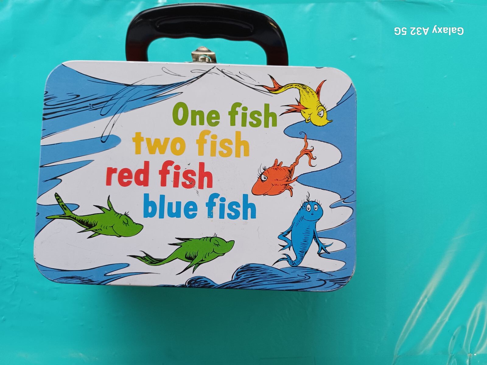 vintage Dr. Seuss one fish two fish red fish blue fish lunch box
