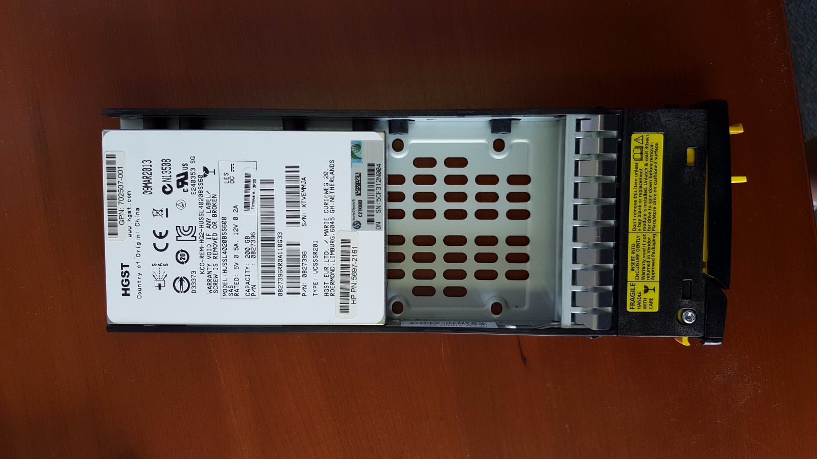 QR503A HP M6710 200GB 6G SAS SFF SLC SOLID STATE DRIVE