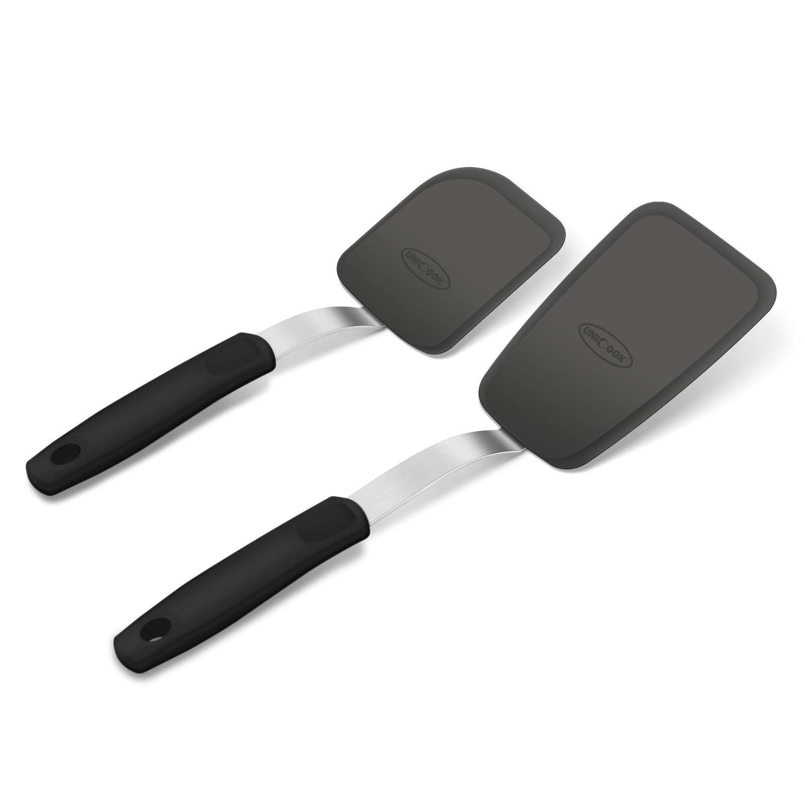 Unicook 2-Piece Small Silicone Spatula Set, Heat-Resistant Kitchen Spatula Tu...