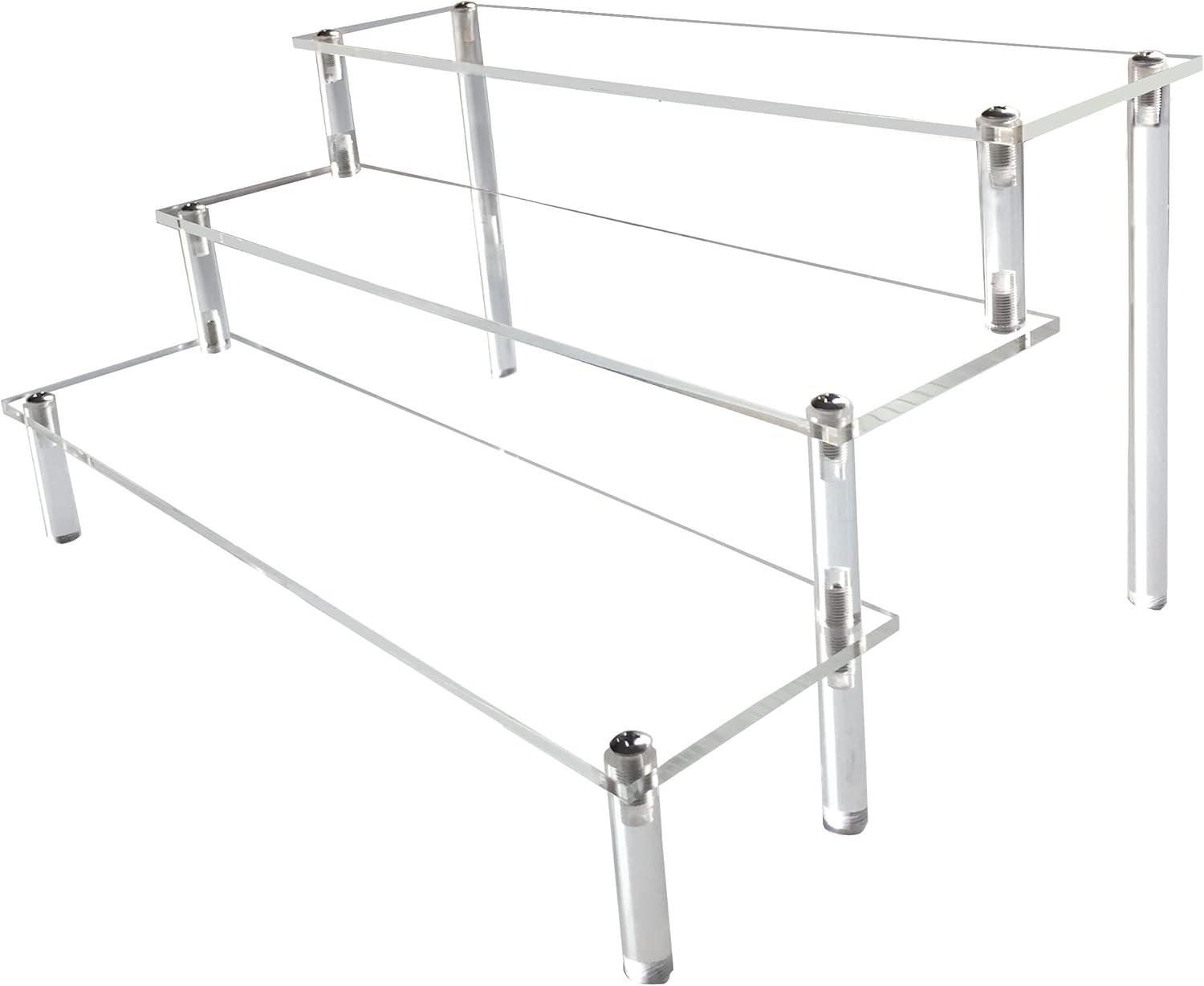 Clear Acrylic Display Riser Shelf for FUNKO POP, Perfume Organizer and Pokemon