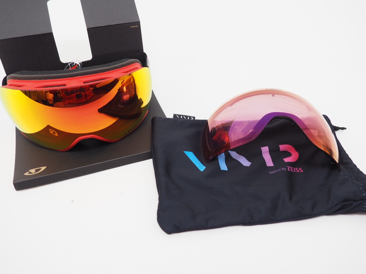 New! Giro Article II Adult Snow Goggles Red/Black w/ VIVID Ember + Infrared Lens