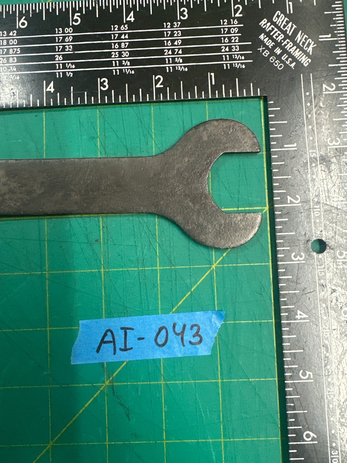 Vintage 8.75'' Long Open-End Structural Wrench