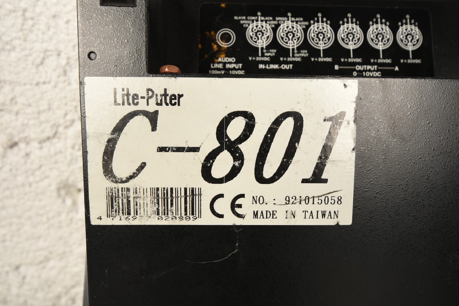 Lite-Puter C-801 8 Channel Light Dimmer Control Console Unit