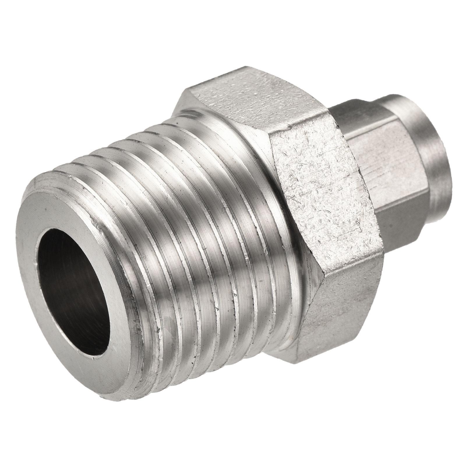 Compression Tube Fitting Stainless Steel 1/2PT Male Thread x 6mm OD Tube
