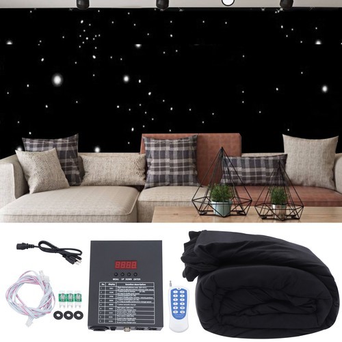LED Party Backdrop Stage Star Wedding Birthday Decor Curtain Background 3m*4m