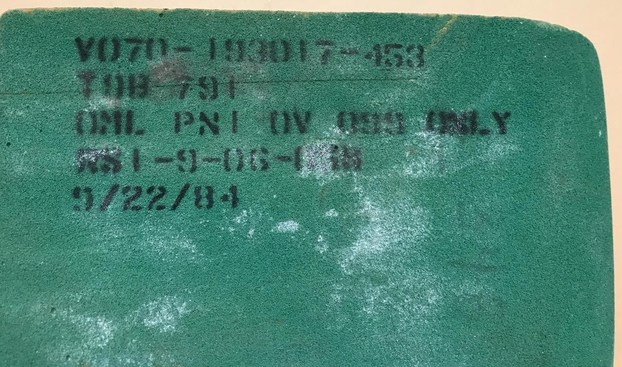 NASA Space Shuttle Fit Check Tile, Challenger OV 099 Only Wings Lower Elevon