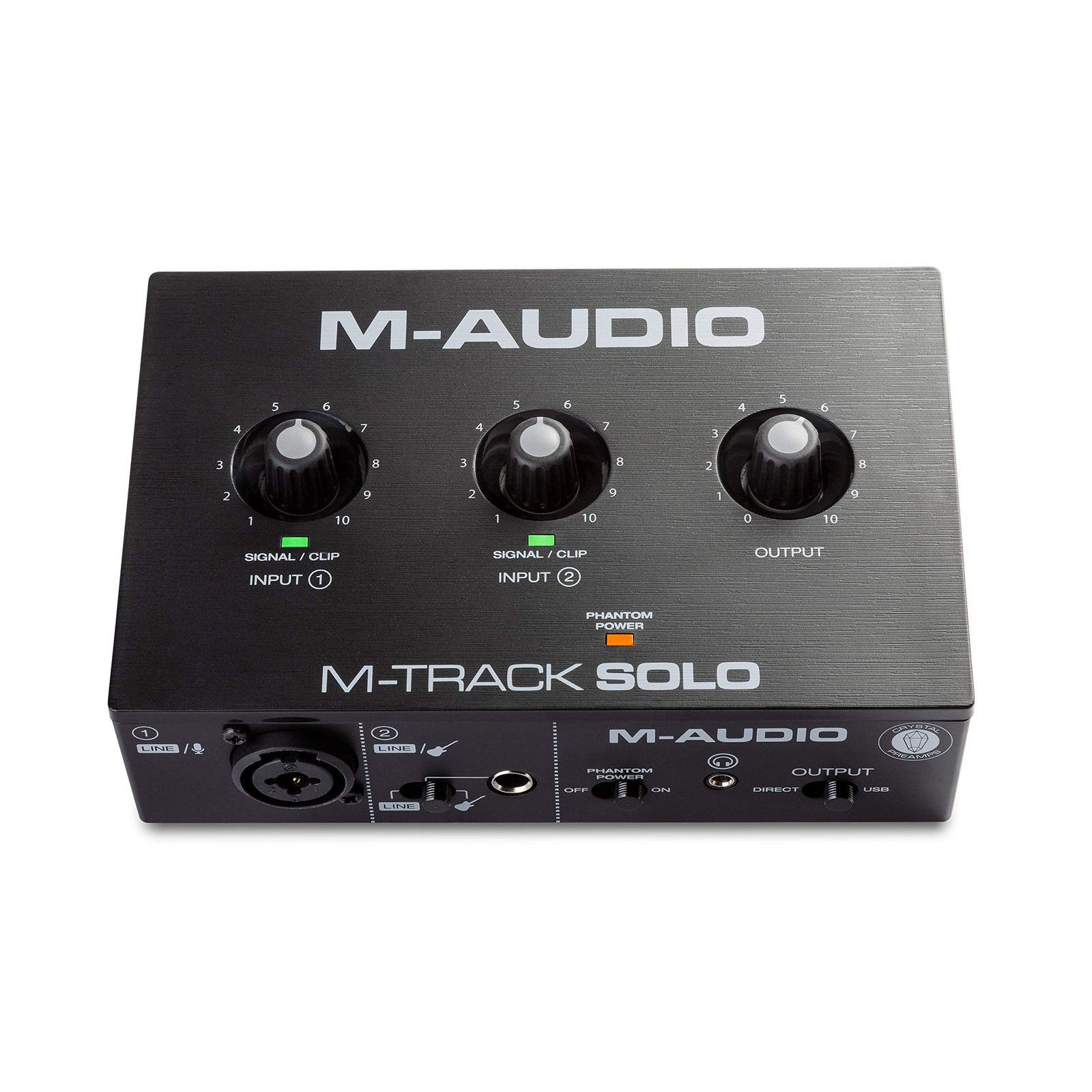M-AUDIO M-Track Solo USB Audio Interface for 48kHz / 1 XLR in, Black