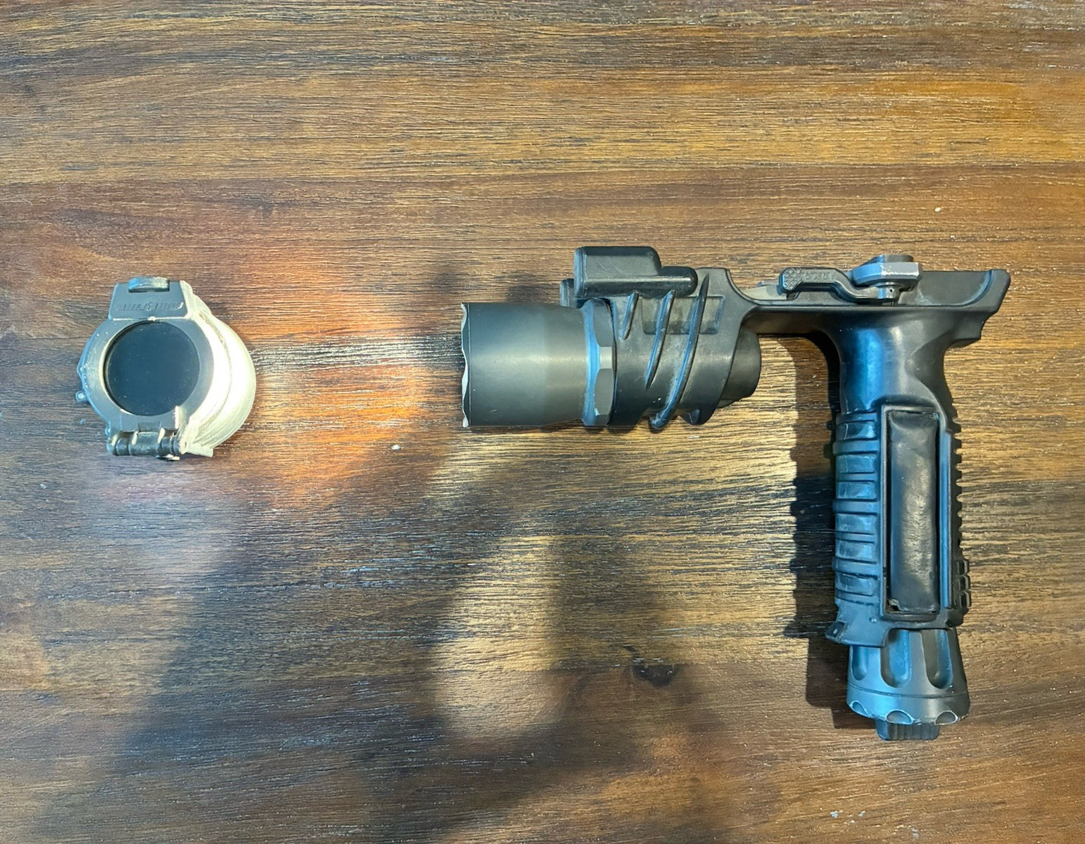 Surefire M900 with infrared filter.