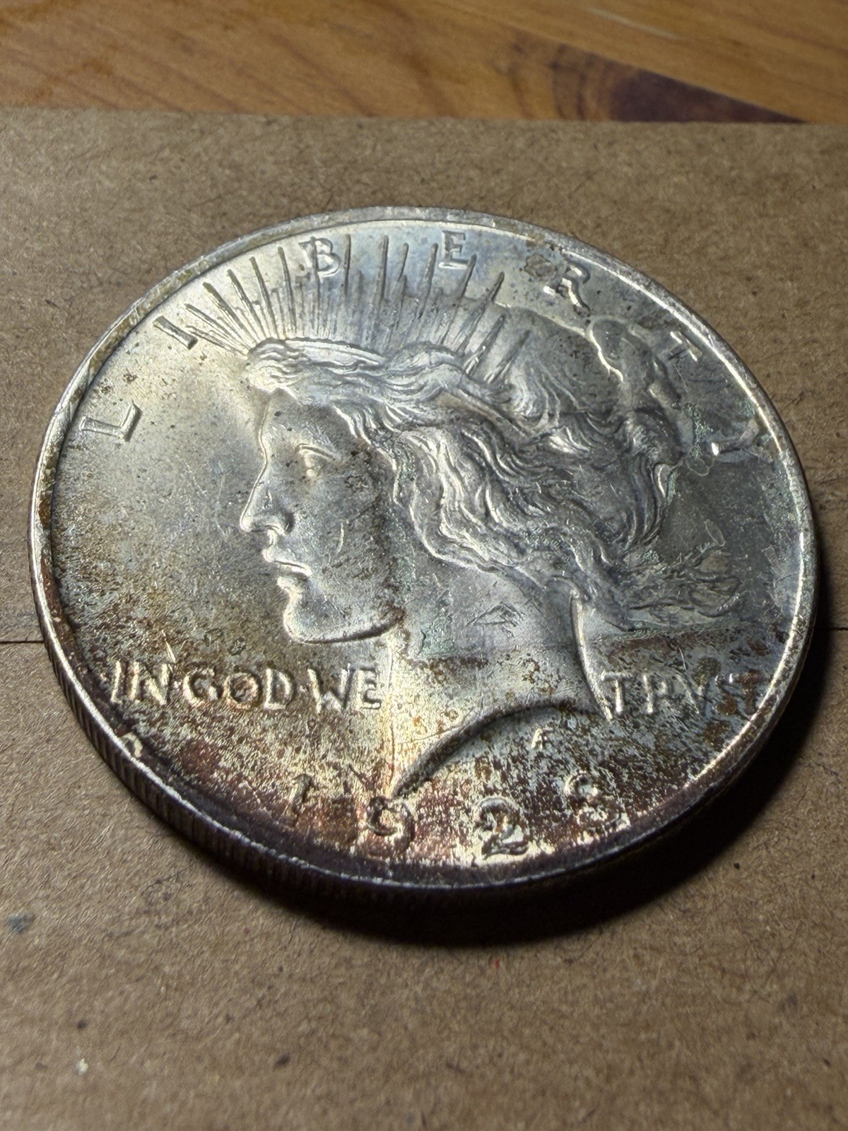 1923 Peace Dollar - BU Toned - As Shown! (#2432)