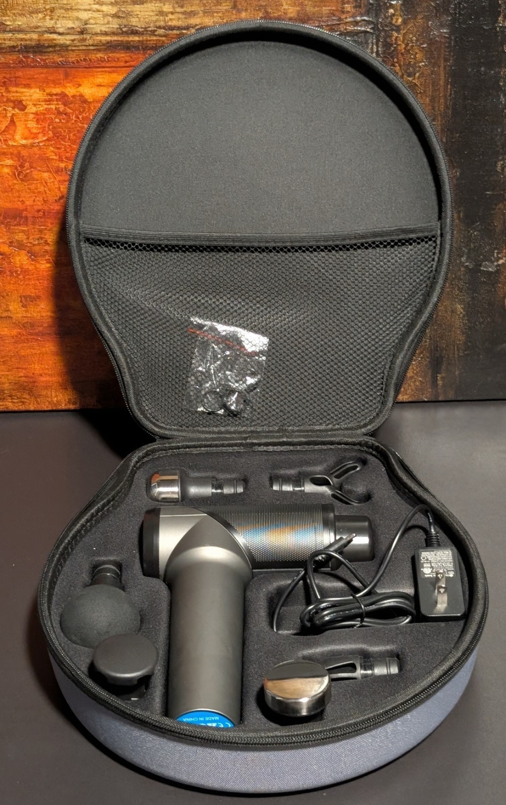 Sportneer Mini Handheld Deep Tissue Massager w/ Six Heads - Complete w/ Case