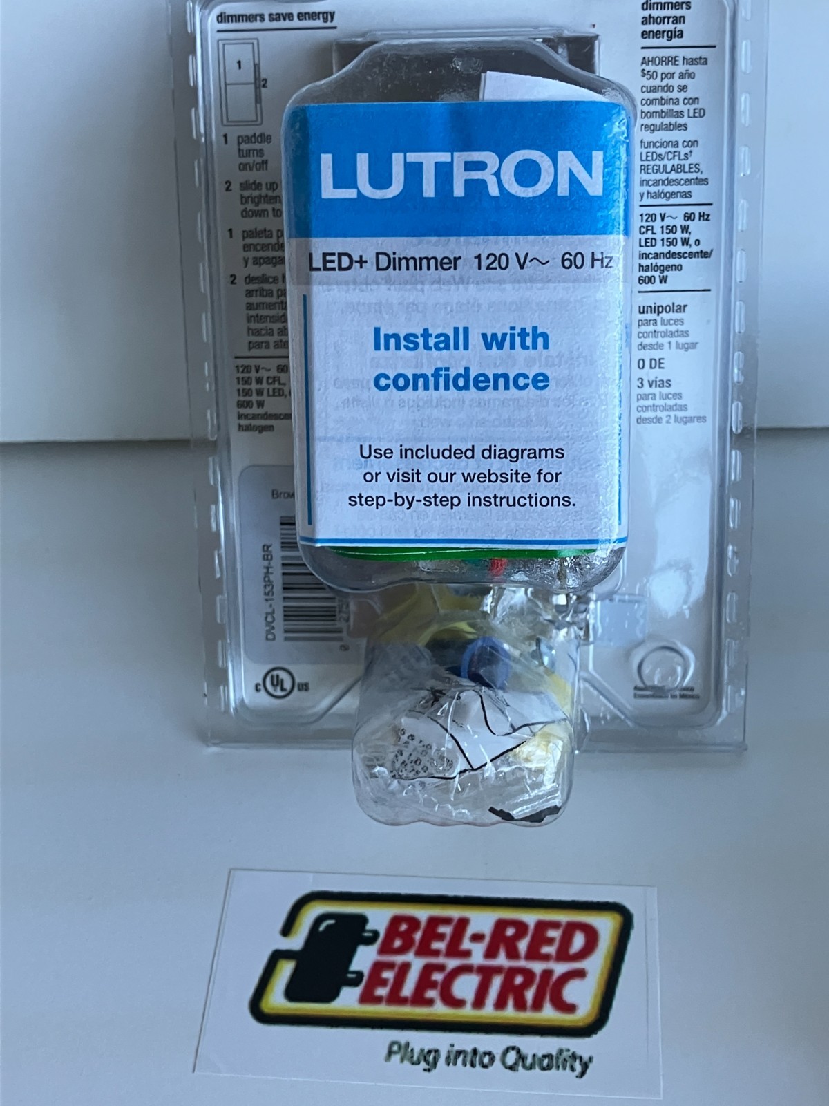 LUTRON DIVA C-L DIMMER DVCL-153PH BLACK