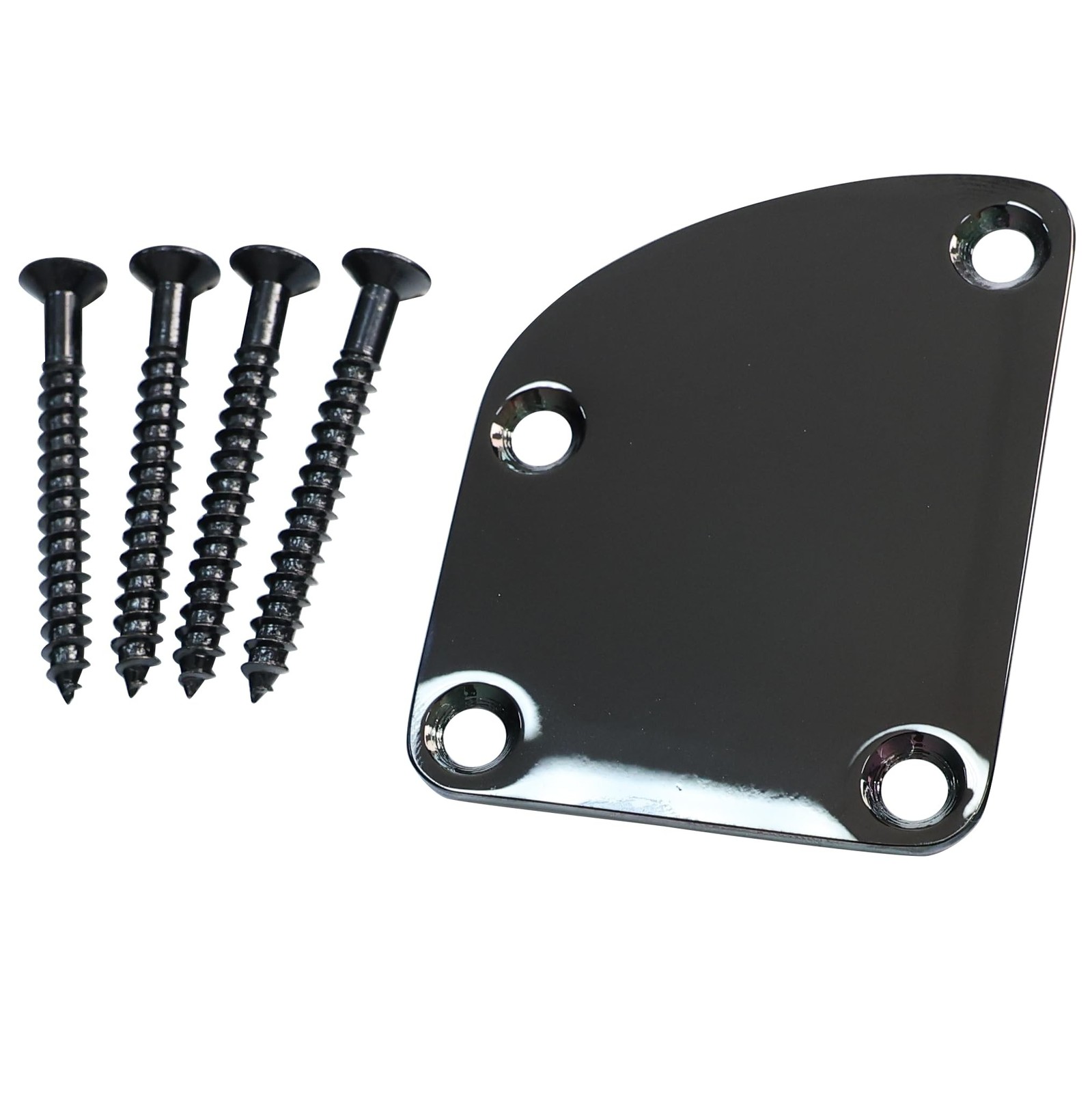 Guitar Neck Plate Black Curved Neck Plate Neck Joint Plate Electric Guitar Pa...
