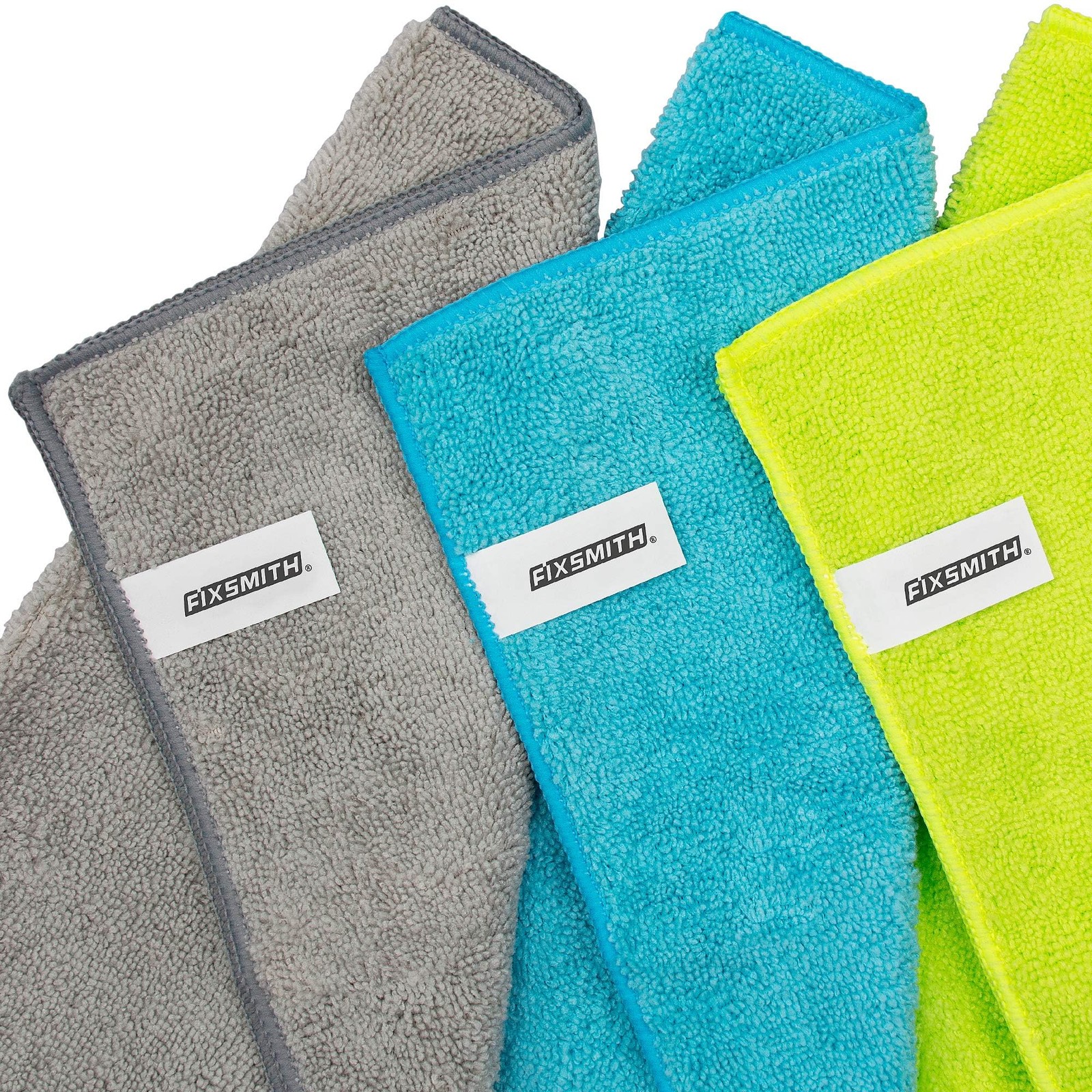 FIXSMITH Microfiber Cleaning Cloth-Pack of 50, Multi-Functional Towels, Size: