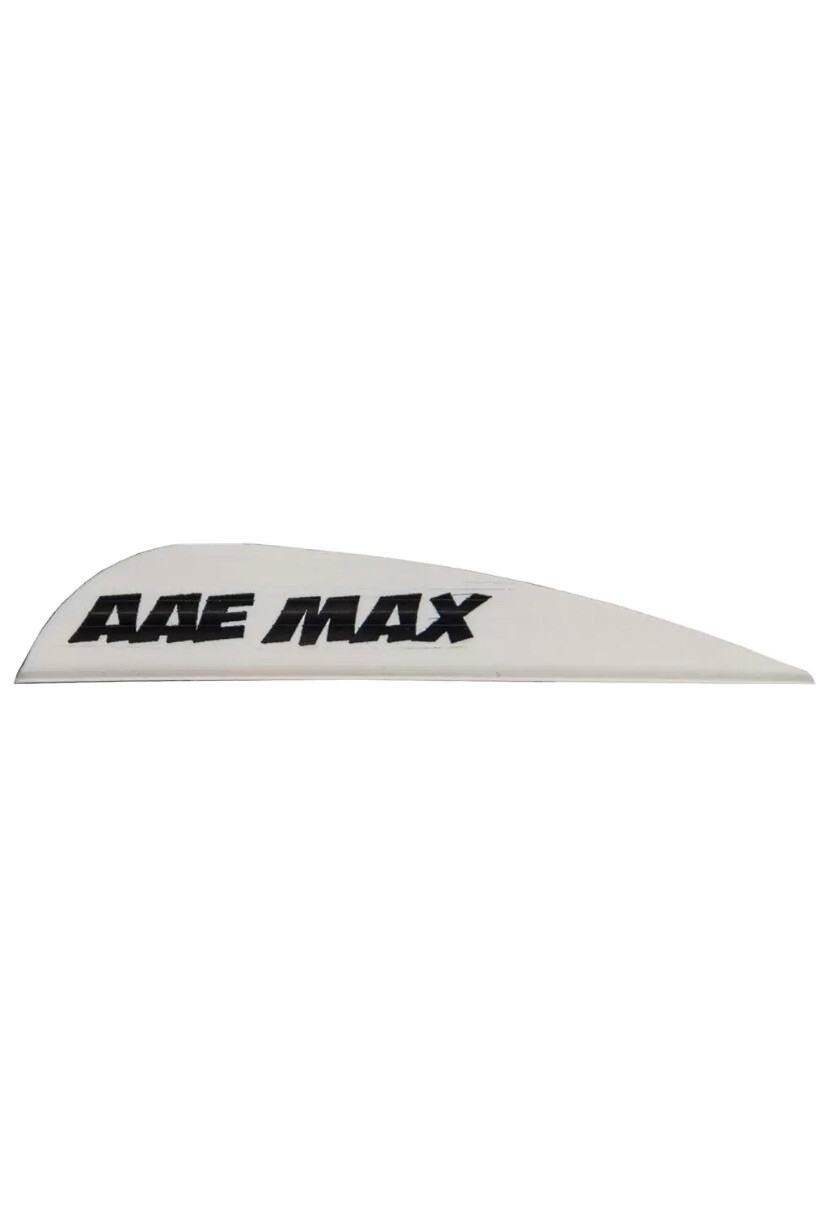 Flethes Vanes Max Stealth Vane White 100 Pack AAE Fletching Archery Arrow 2.6”