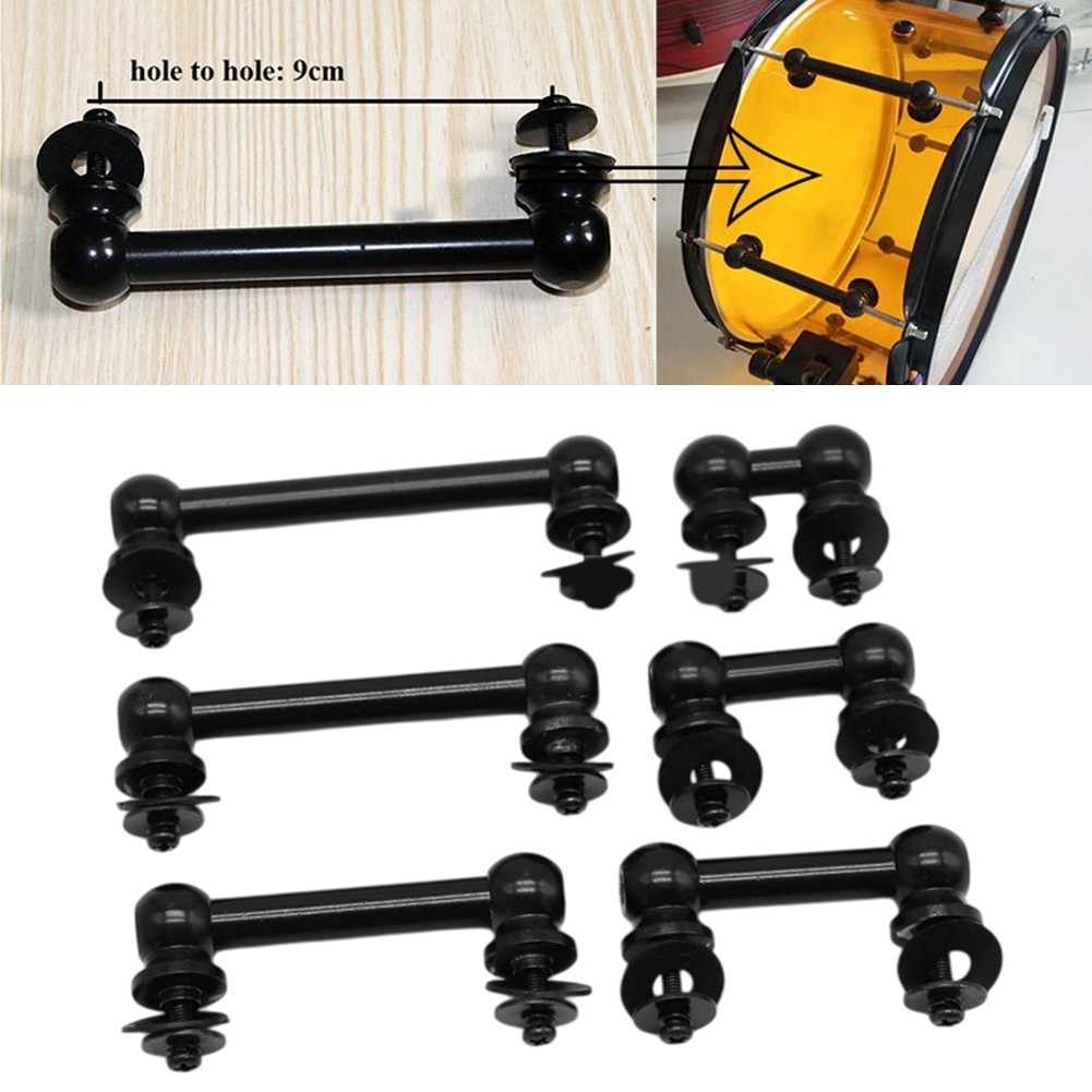 Two Side Snare Drum Lugs in Black Available in Sizes from 26mm to 90mm