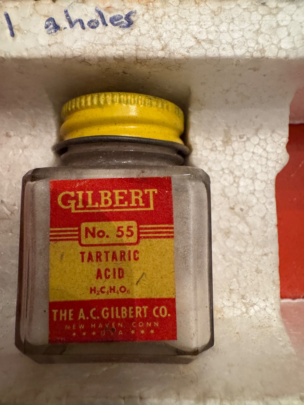 VTG Gilbert chemistry science experiment lab 12014 gatefold 1950s INCOMPLETE