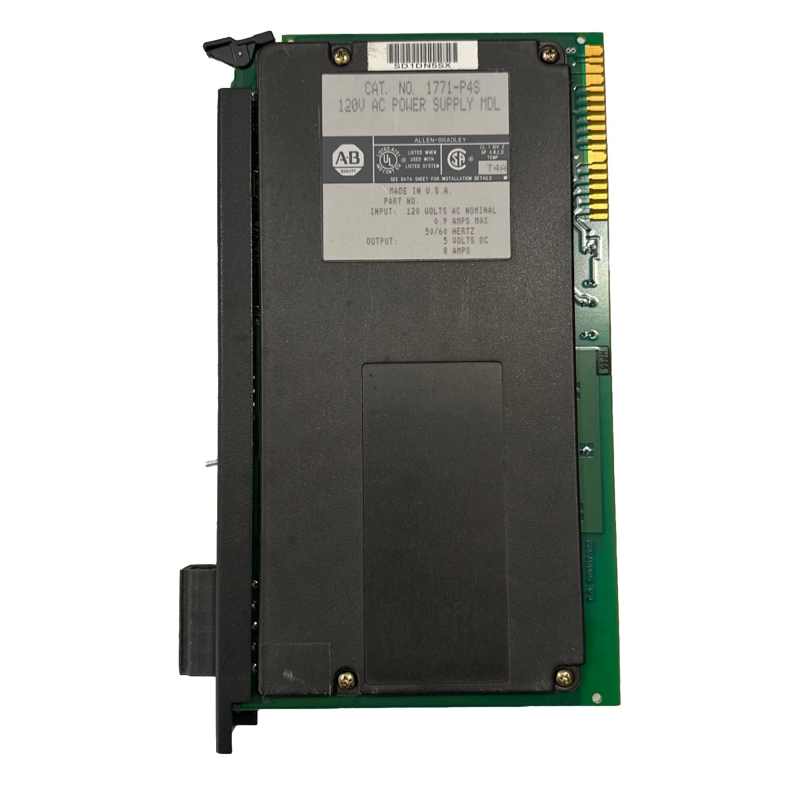 Allen Bradley 1771-P4S Ser. B Power Supply Module (BIN-1.2.3)