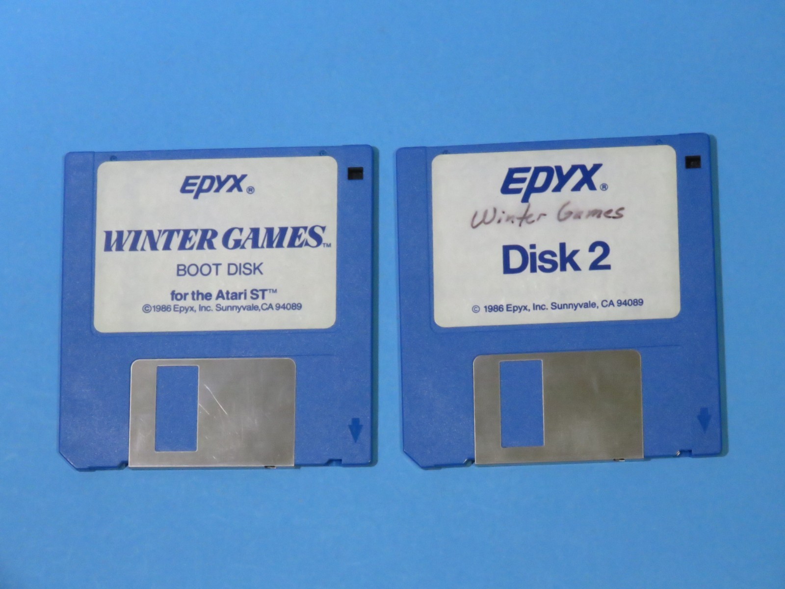 Atari ST Epyx Winter Games 1986 Vintage Software Original Owner