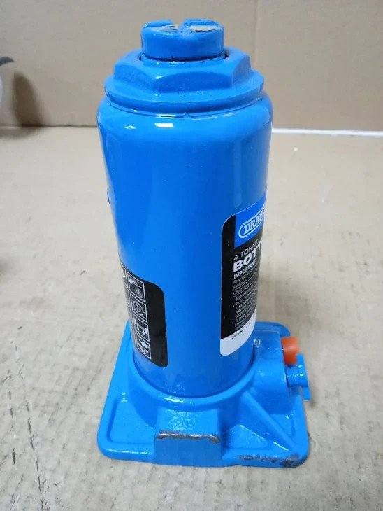 Draper 13066 BJ4b High Carbon Steel Hydraulic Bottle Jack 4 Tonne Blue