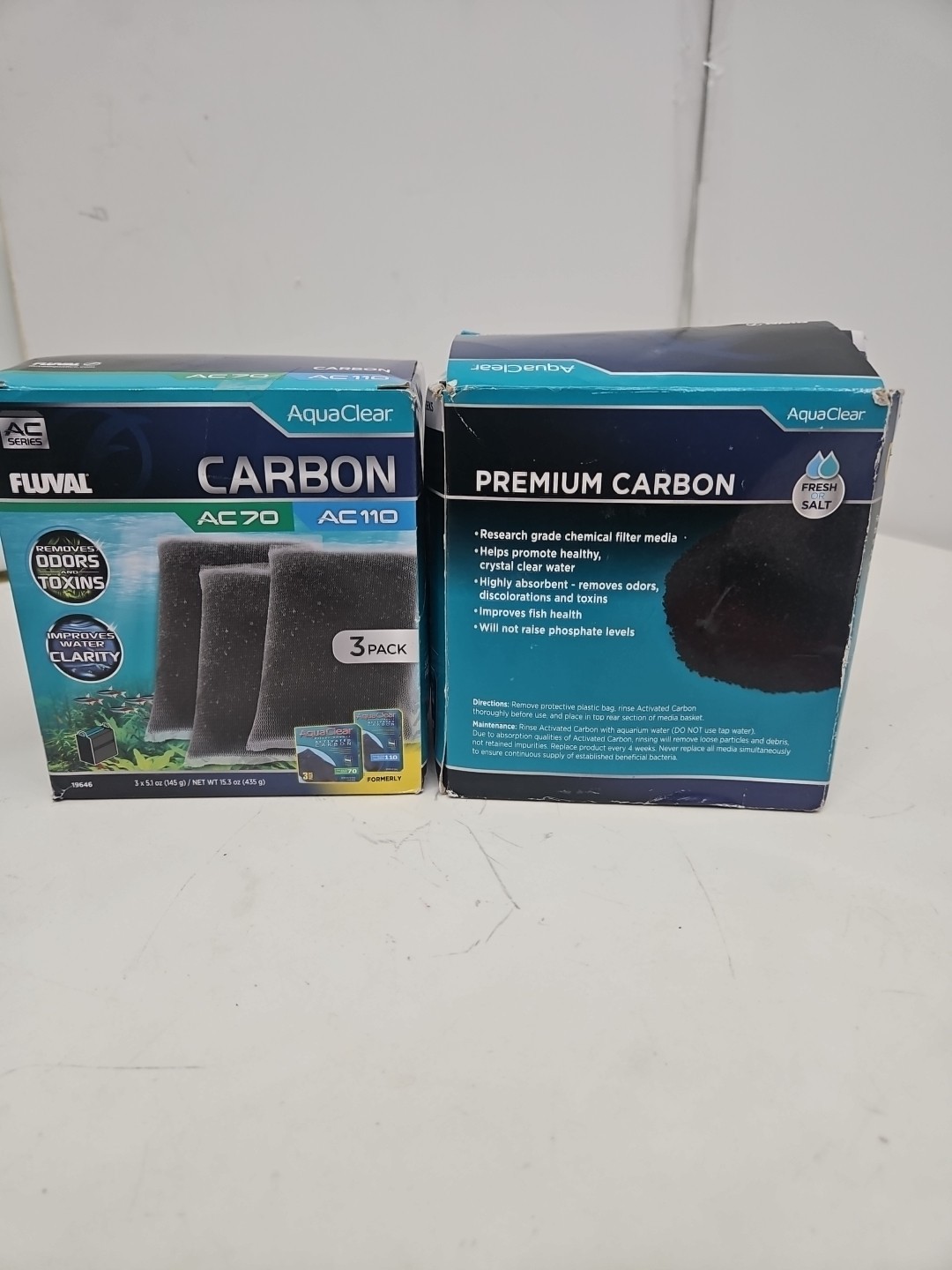 2 Fluval Aqua Clear Carbon for AC70/AC110 Power Filters 6 Total