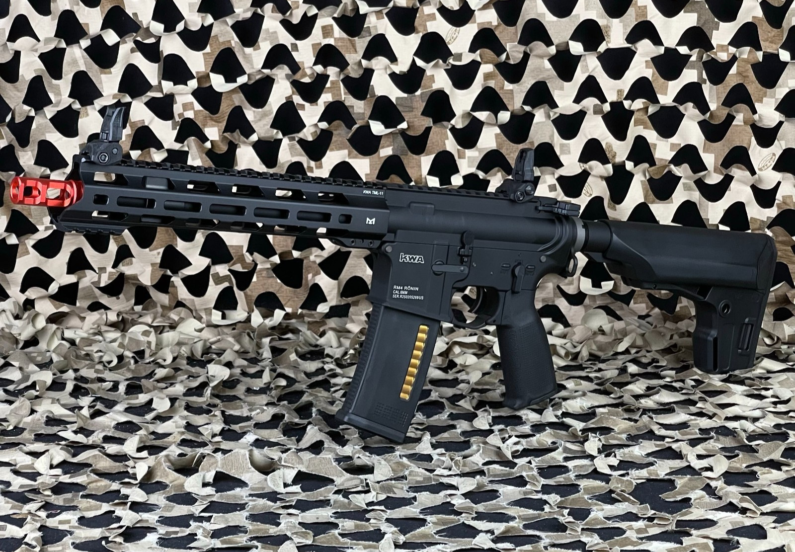 NEW KWA Ronin T10 (ETU) AEG Recoil Airsoft Gun (106-01610-ETU) - Black