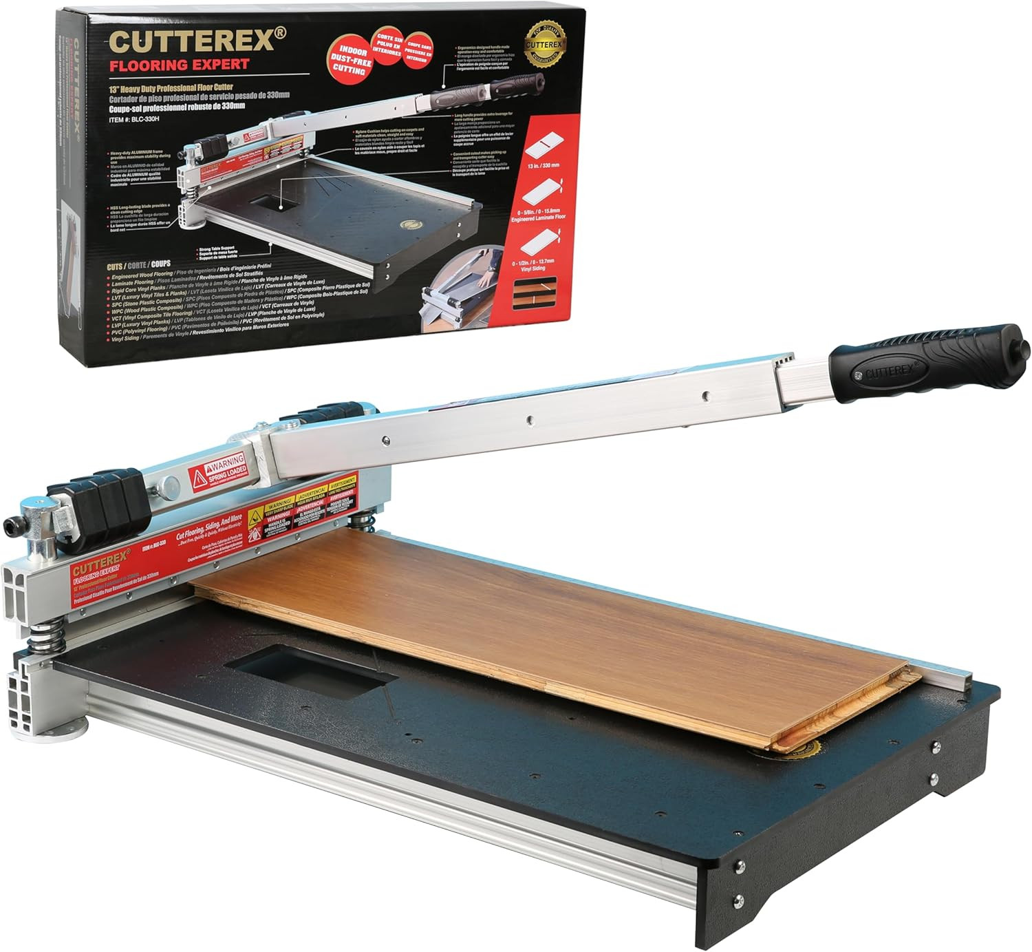 Heavy Duty 13" Professional Laminate Floor Cutter, Vinyl Floor Cutter, Multi-Lay