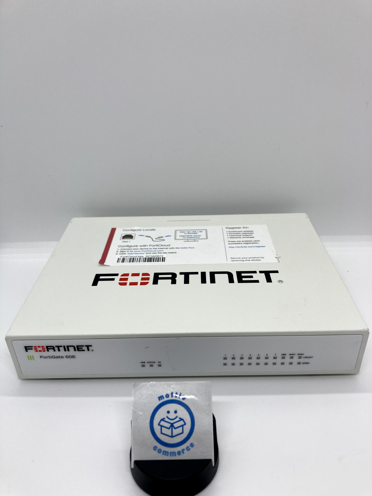 Fortinet Fortigate-60E Network Security Firewall Initialized FG-60E w/Adapter JP