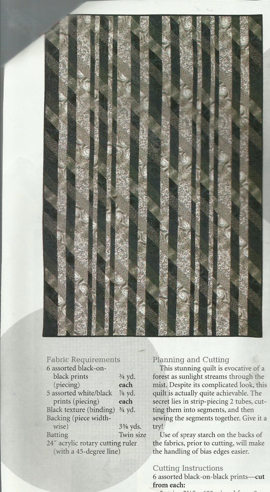 E0379 HIGH DEFINATION QUILT PATTERN/INSTRUCTIONS