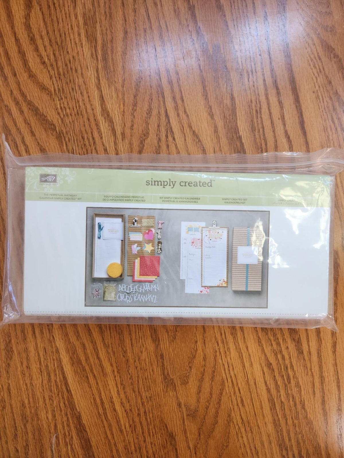 STAMPIN UP PERPETUAL BIRTHDAY CALENDAR SIMPLY CREATED KIT COMPLETE