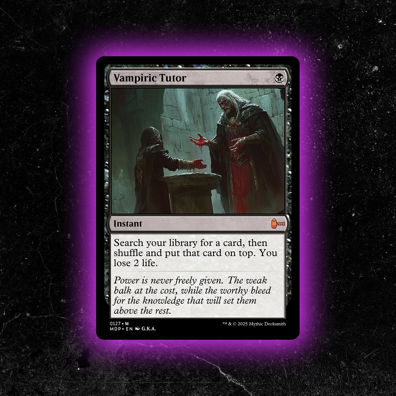 Vampiric Tutor - Custom Magic: The Gathering Card - High-Quality