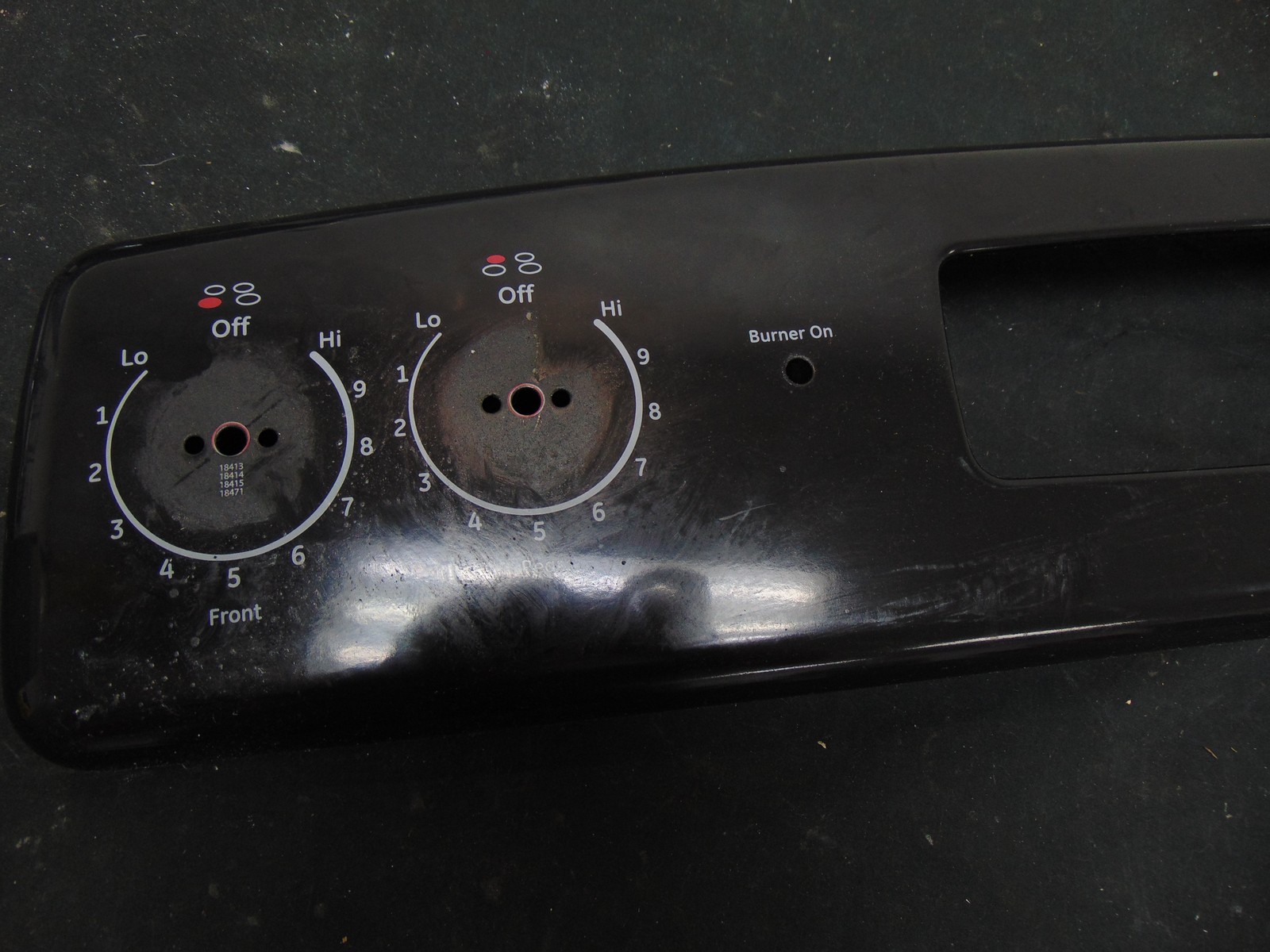 GE Electric Range JBP35DM2BB Control Panel