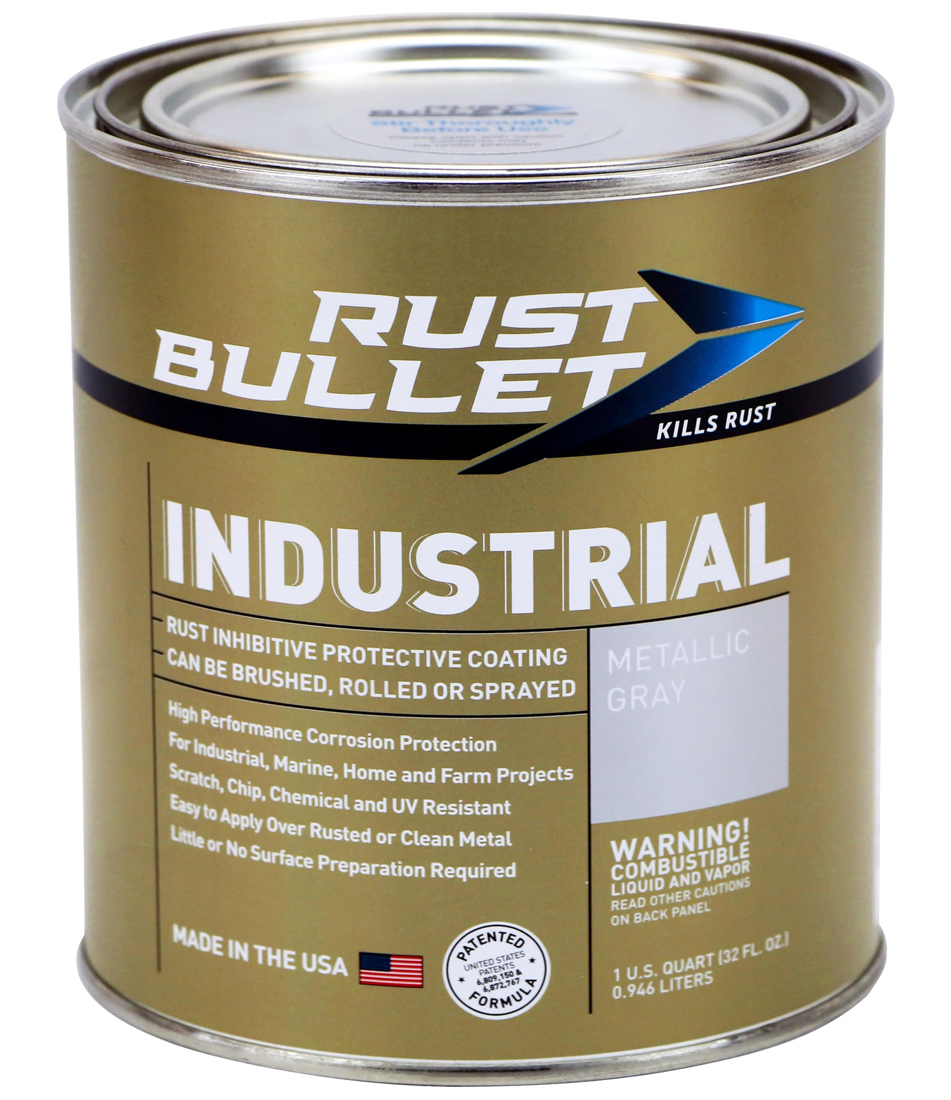 Industrial Rust Inhibitor Paint 1 Quart – Protective Coating – UV Resistant I...