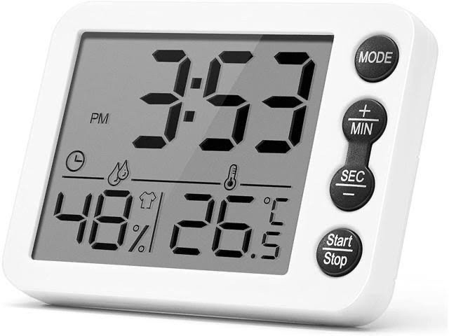 3 qty. SOVIDER Multi-Purpose Timer with Humidity and temperature